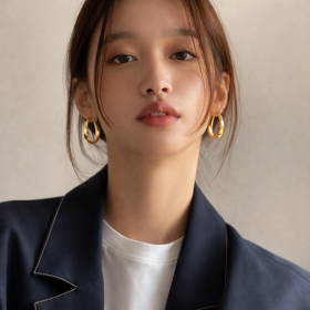 Suzane | Glazed Mobius Loop Earrings